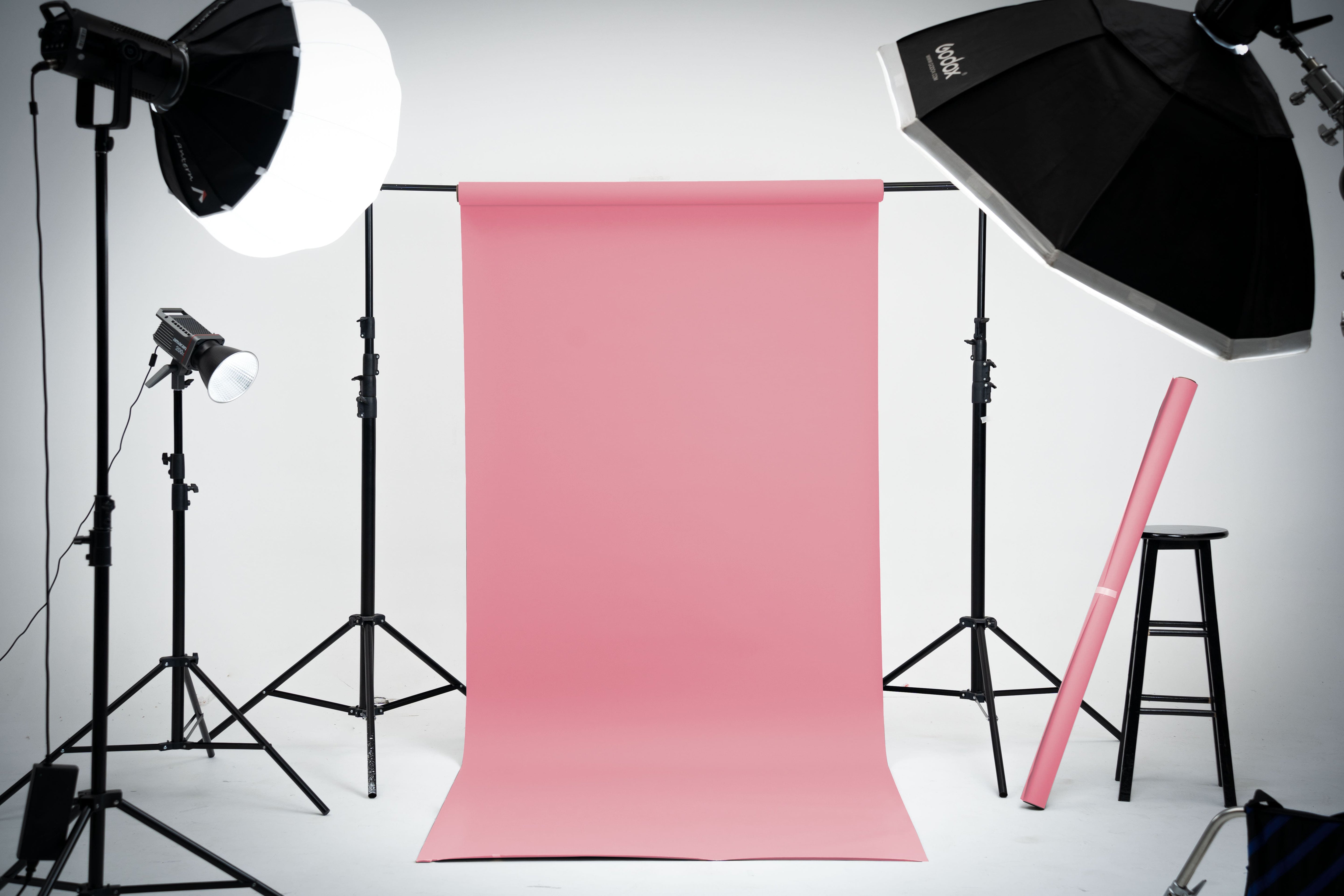 Baby Pink Seamless Papier Achtergrond voor Fotografie