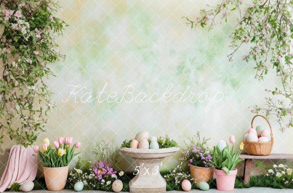 Kate Easter Bunny Spring Garden Backdrop Designed by Patty Roberts