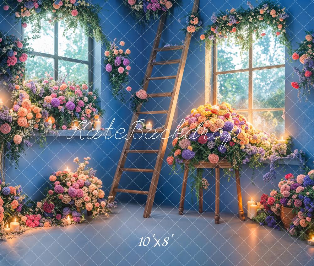 Kate Spring Indoor Flower Ladder Backdrop Designed by Emetselch