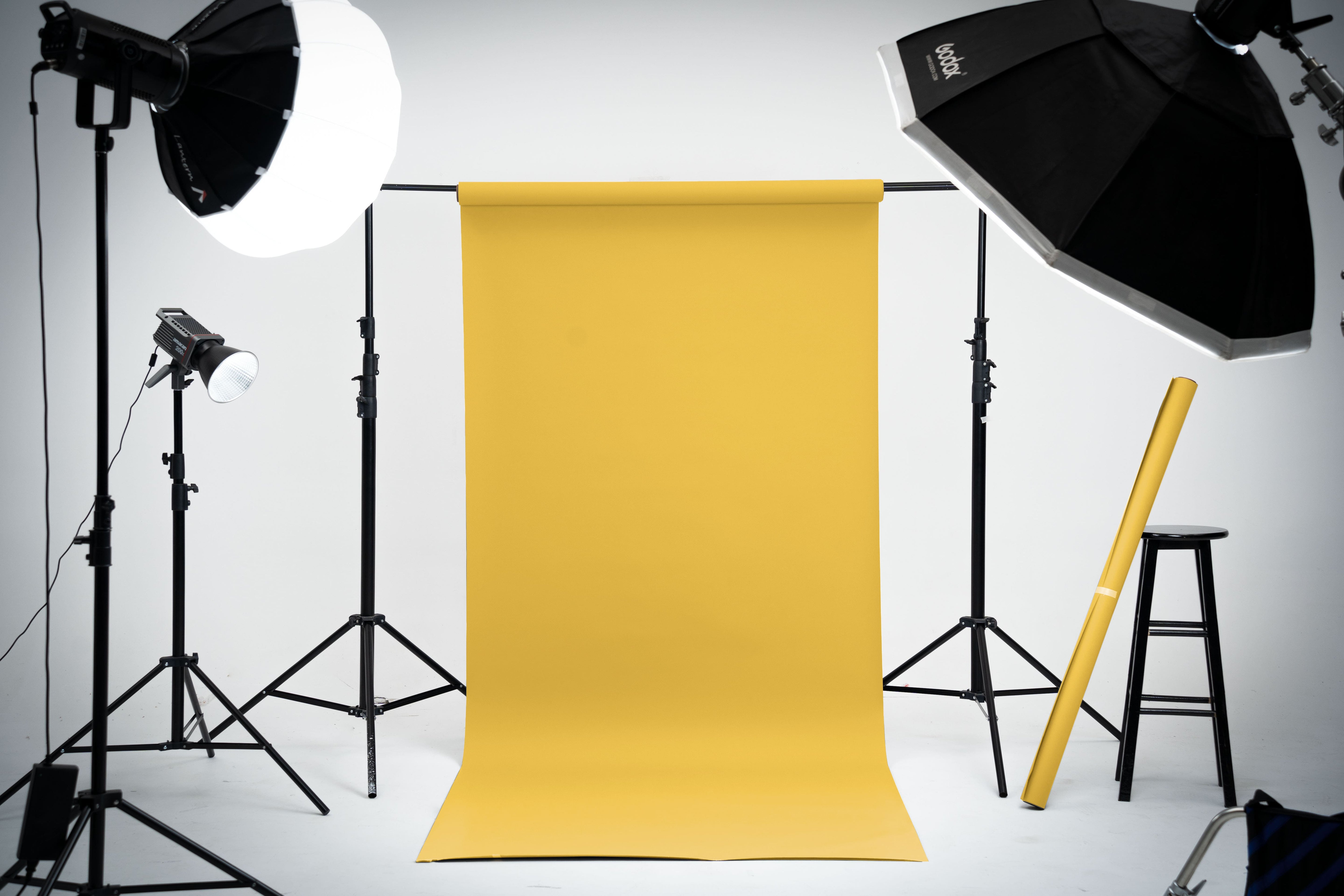 Kate Light Yellow Seamless Paper Backdrop for Photography