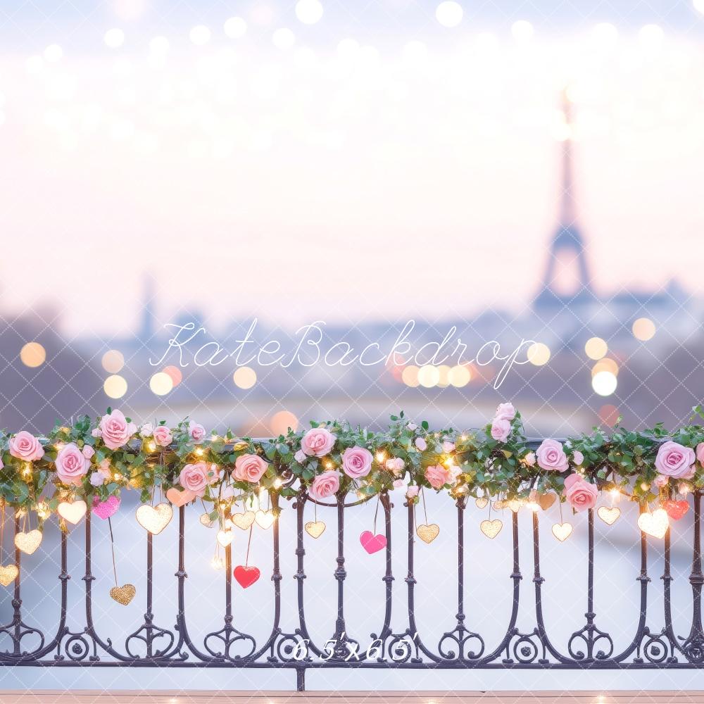 Fondo Floral Romántico de París Diseñado por Patty Roberts