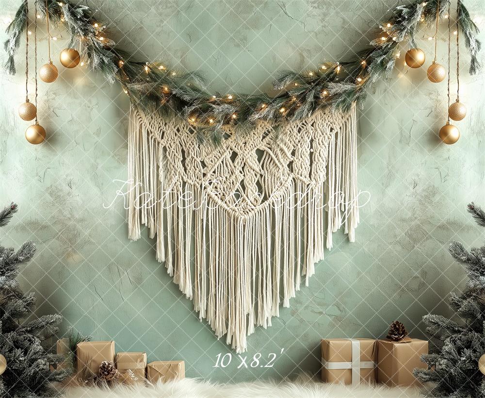 Kate Christmas Boho Macrame Garland Backdrop Designed by Patty Roberts