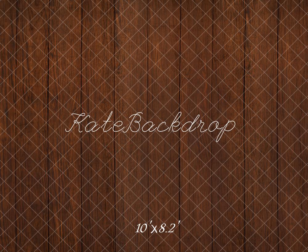 Kate Dark Brown Wooden Floor Backdrop Designed by Kate Image