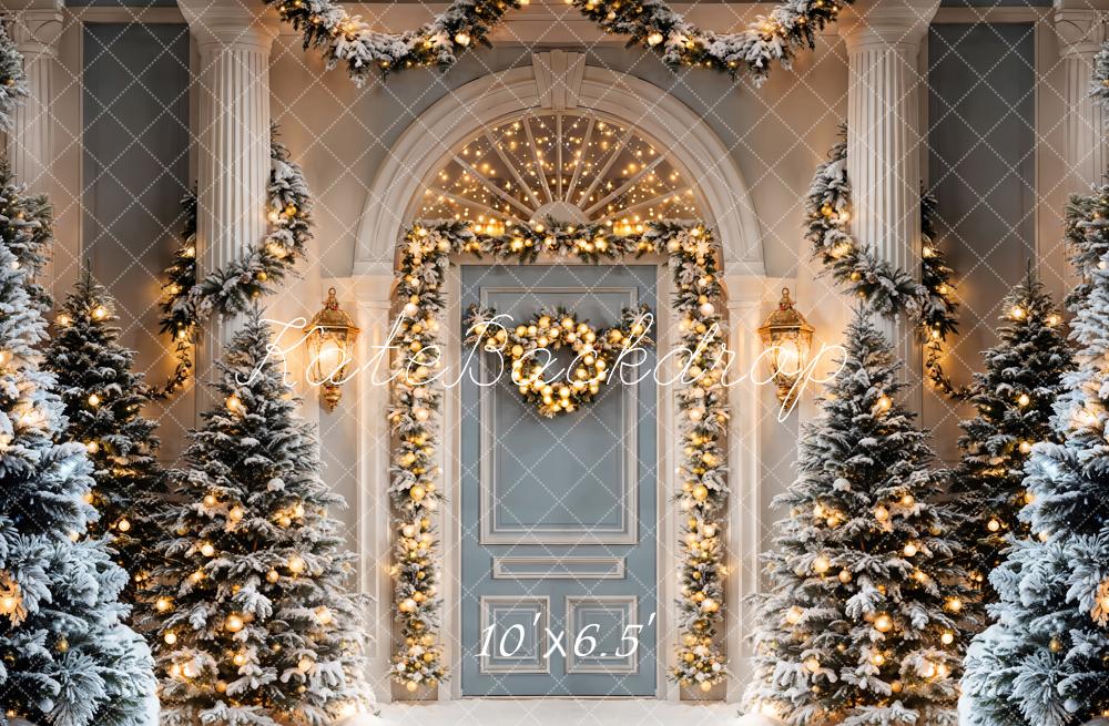 Kate Christmas Tree Arch Door Column Backdrop Designed by Emetselch