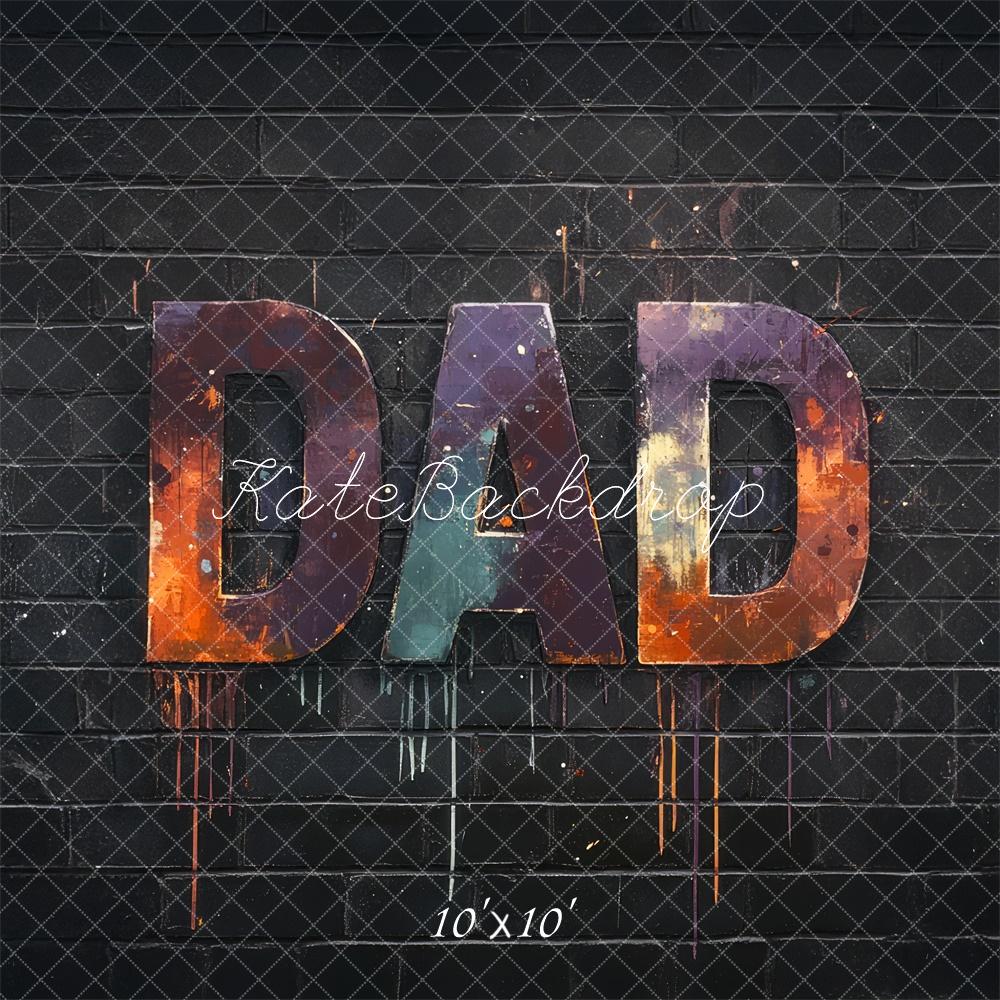 Dad Graffiti Wand Foto Achtergrond Designed by Mini MakeBelieve