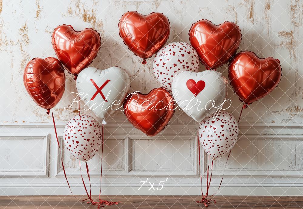 TEST Kate Valentine Heart Balloon Wall Backdrop Designed by Emetselch