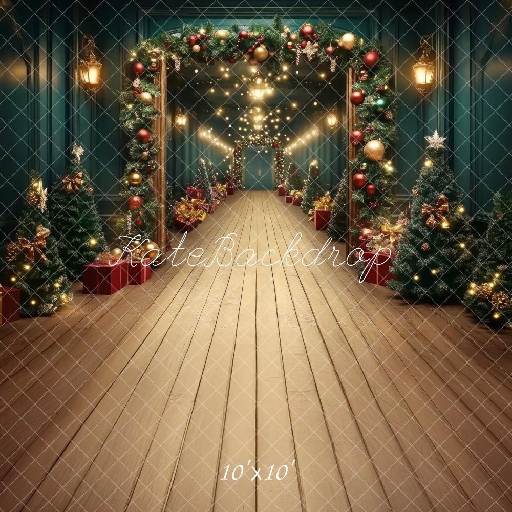 Kate Christmas Tree Garland Archway Backdrop Designed by Lidia Redekopp