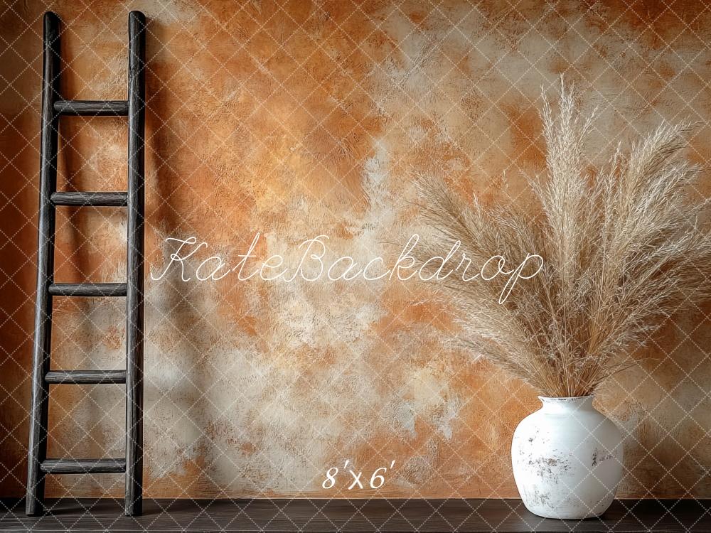 Kate Simple Boho Rustic Ladder Vase Backdrop Designed by Mini MakeBelieve