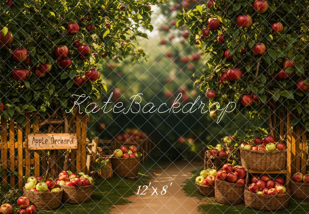 Fall Apple Orchard Foto Achtergrond Designed by Emetselch