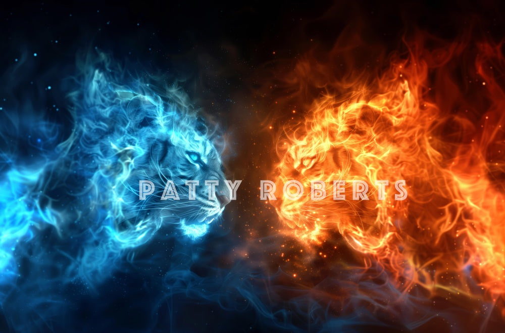 Fire E Ghiaccio Tigers Backdrop Designed by Patty Robert