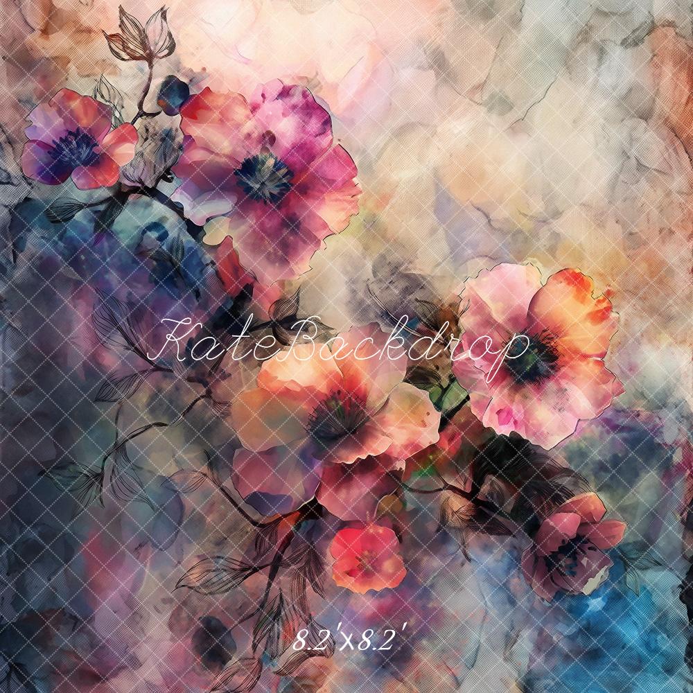 Fine Art Floral Vintage Foto Achtergrond Designed by Kerry Anderson