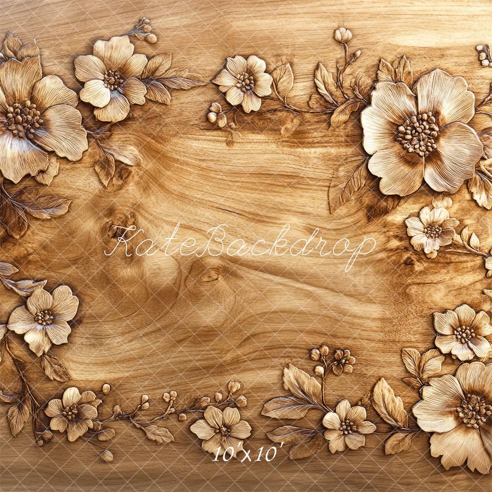 Kate Floral Wood Carving Floor Backdrop Designed by Mini MakeBelieve