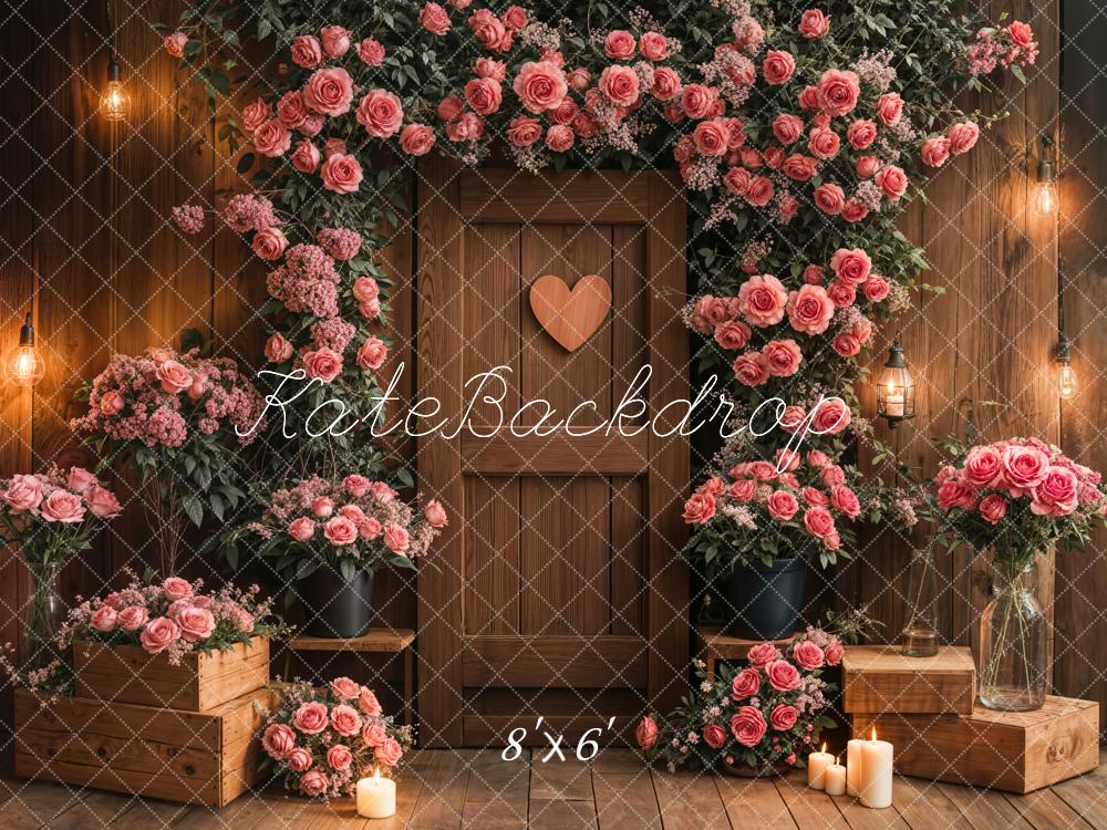 Kate Floral Arch Rustic Wedding Backdrop Designed by Emetselch