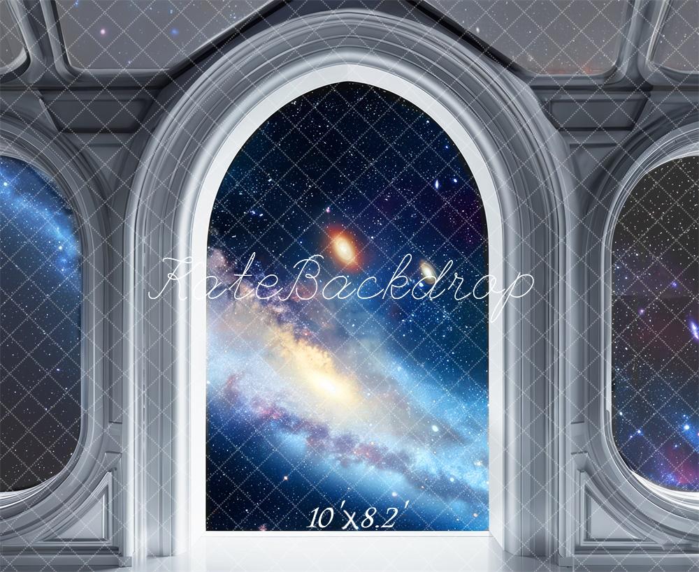 Fondo de Ventana Arqueada Espacial Galáctica Diseñado por Mini MakeBelieve