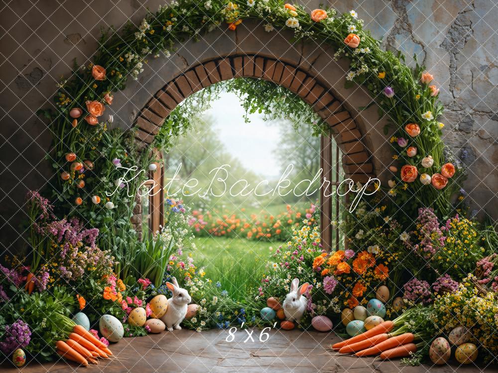 Kate Easter Garden Bunny Flower Arch Backdrop Designed by Emetselch