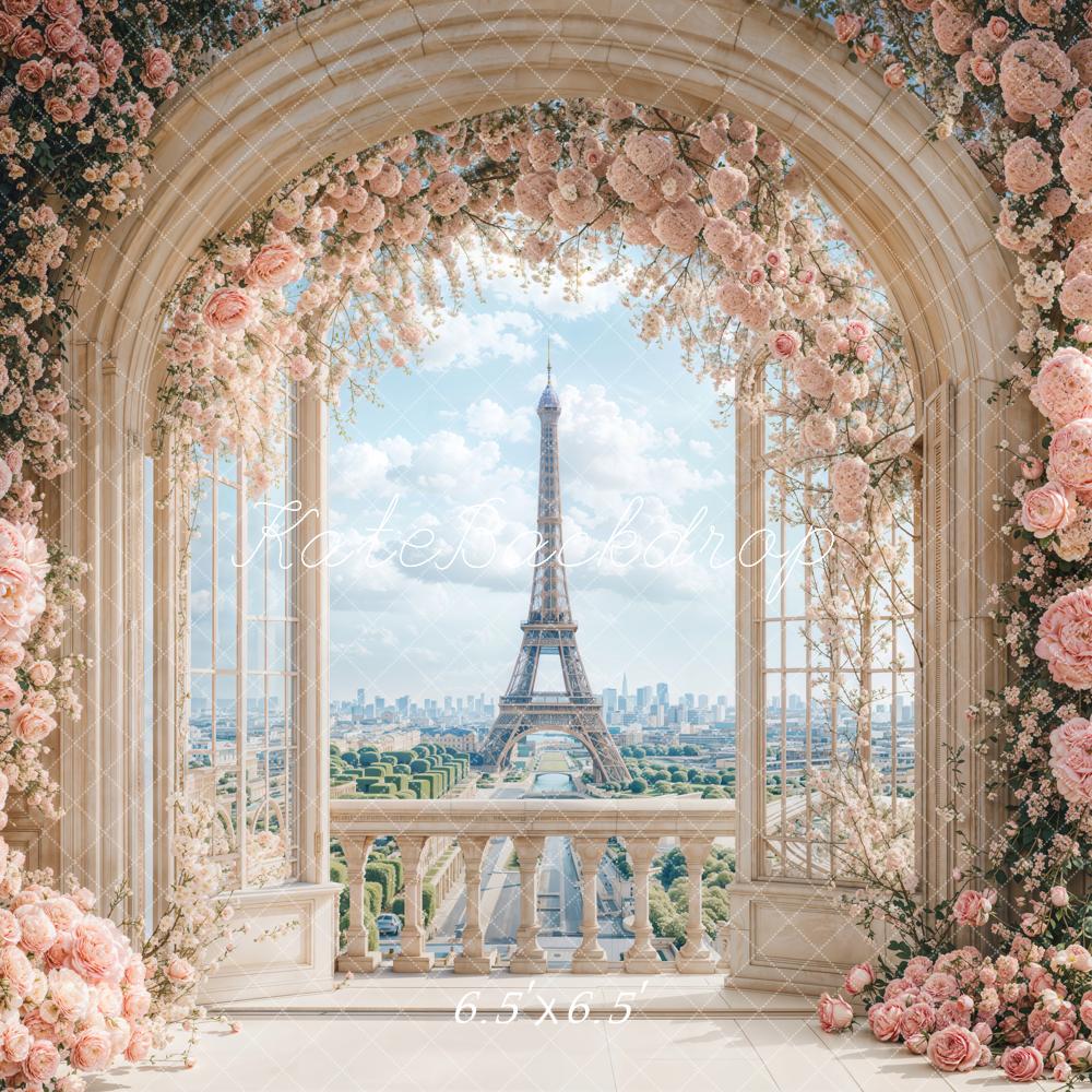 Spring Floral Arch Paris Foto Achtergrond Designed by Emetselch