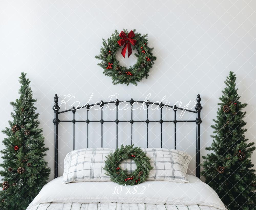 Kate Christmas Headboard Bedroom Wreath Backdrop Designed by Emetselch