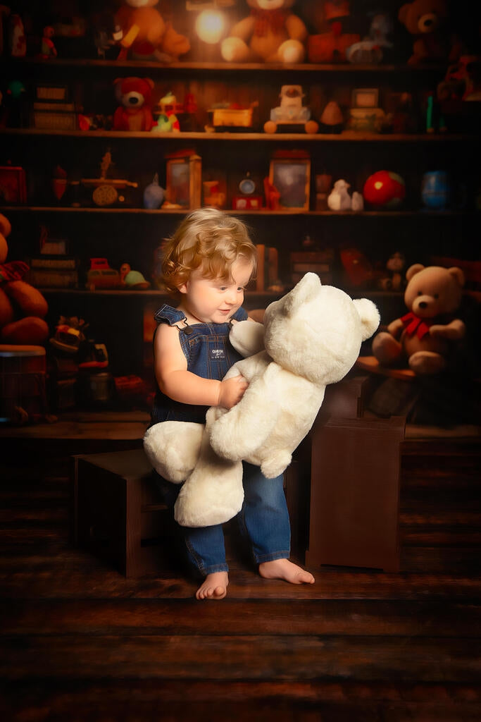 Kate Teddy Bear Attic Backdrop Designed by Lidia Redekopp