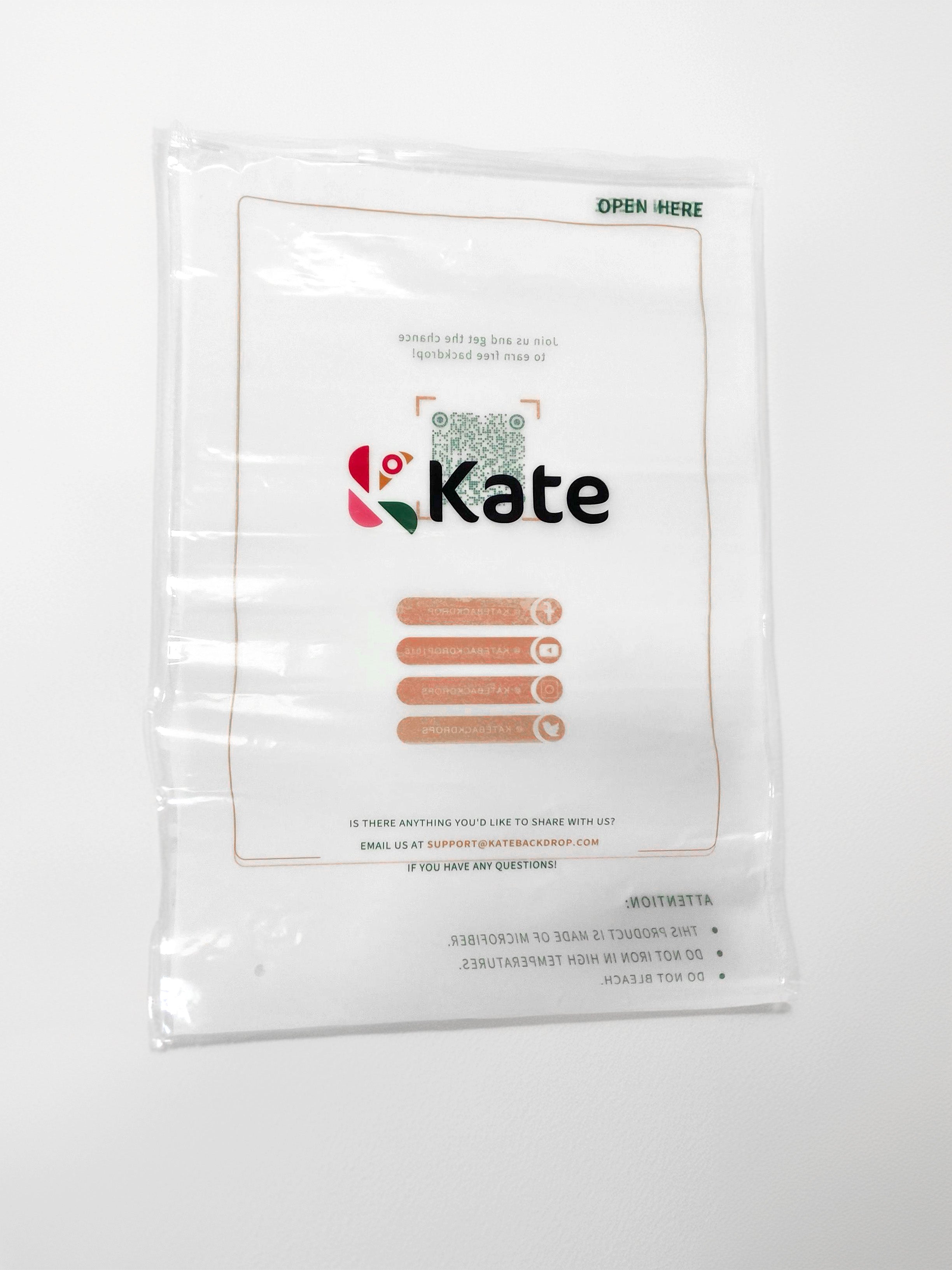 Kate Fabric Backdrop Plastic Seal Bag Packaging Bag