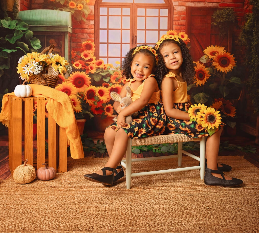 Kate Autumn/Summer Sunflower Room Backdrop Designed by Emetselch