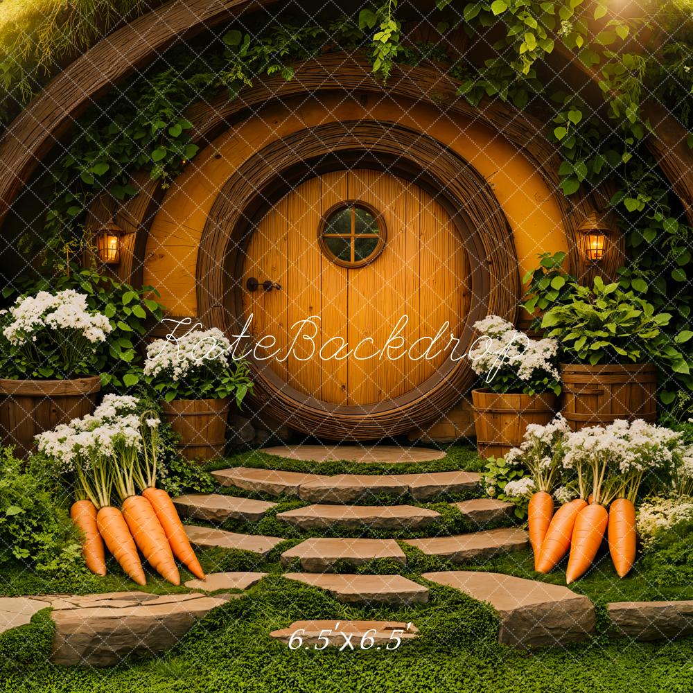 Easter Hobbit House Forest Foto Achtergrond Designed by Emetselch