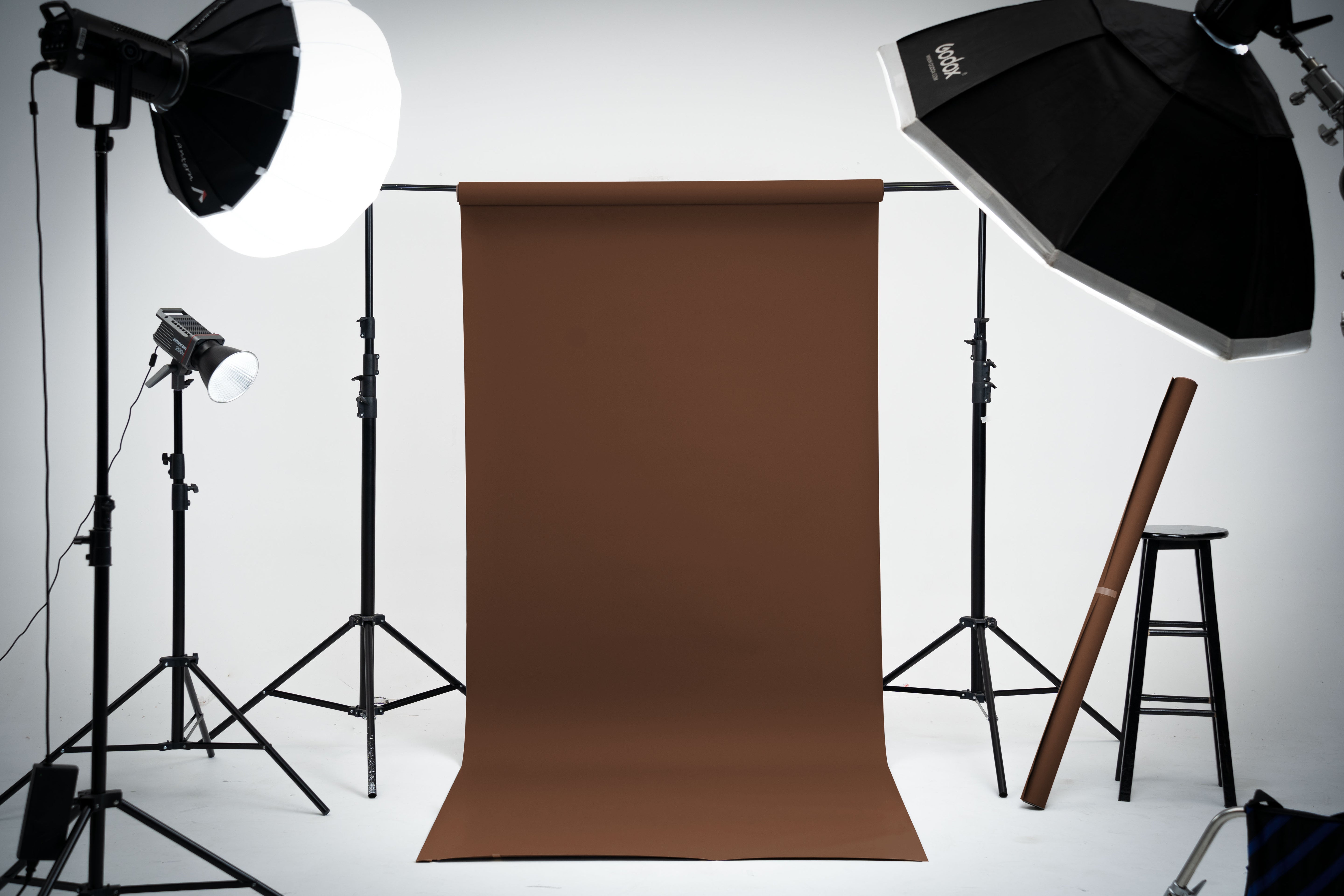 Cocoa Brown Seamless Papieren Achtergrond voor Fotografie