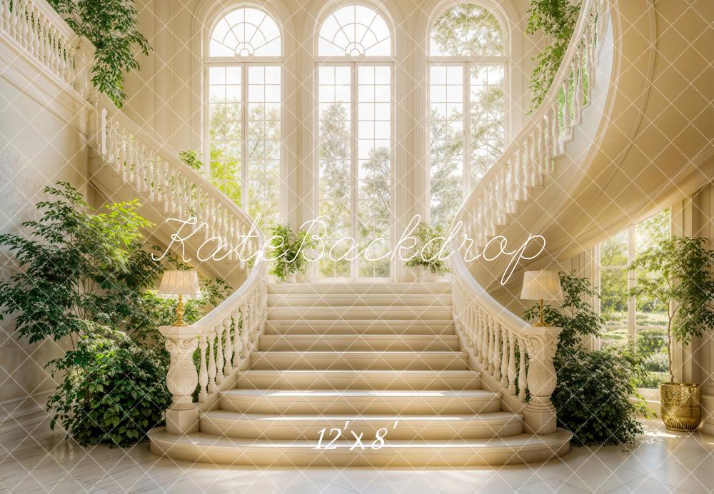 Kate Spring Elegant Cascading Stairs Backdrop Designed by Emetselch