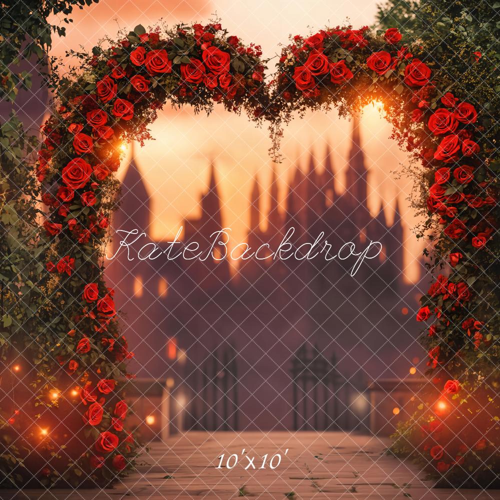 Fondo Floral Arco de Corazón Diseñado por Emetselch