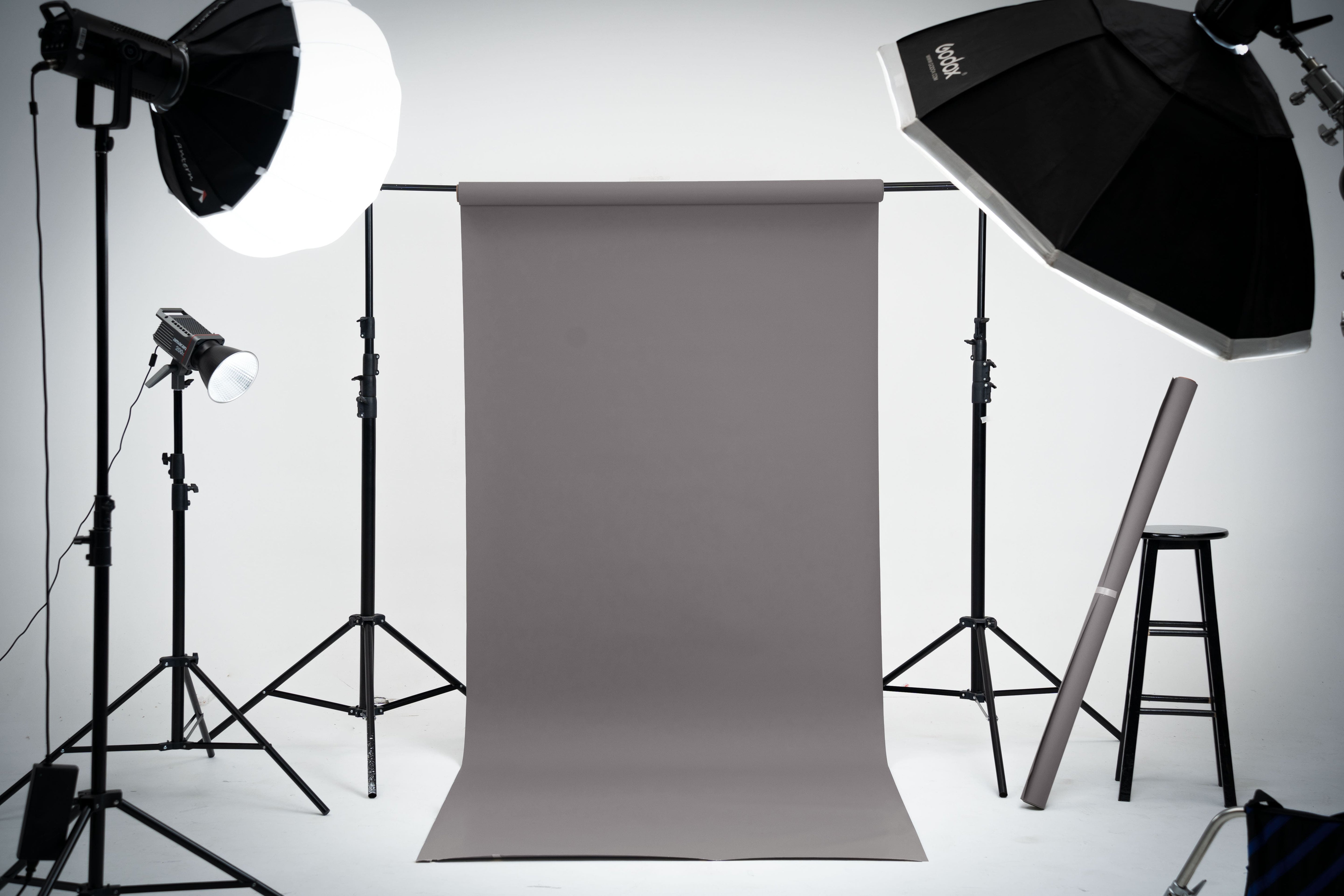 Kate Light Gray Seamless Paper Backdrop for Photography (BOGO US Only)