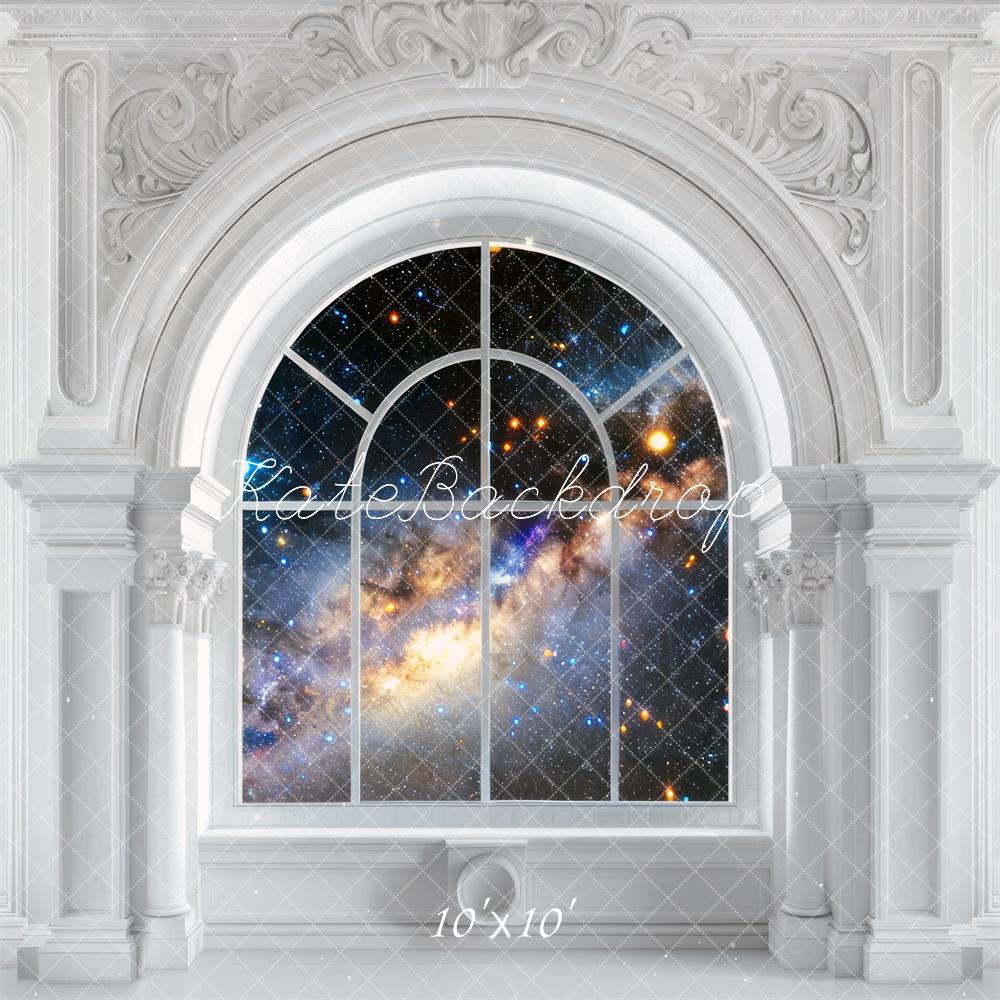 Kate Space Galaxy Retro Arched Window Backdrop Designed by Mini MakeBelieve