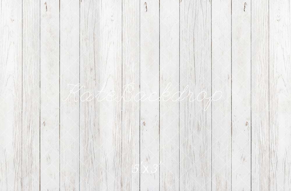 Fondo de Piso de Madera Blanca Diseñado por Kate Image