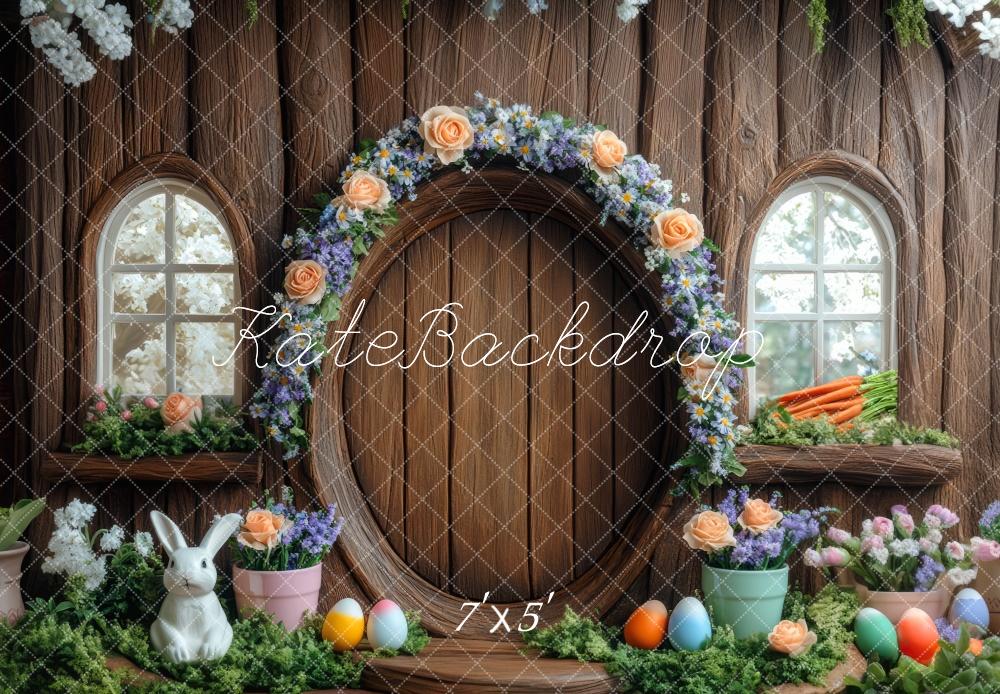 Kate Easter Bunny Floral Arch Tree House Backdrop Designed by Mini MakeBelieve