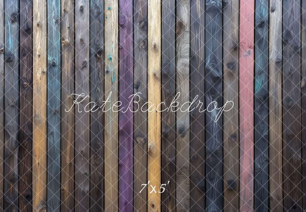 Kate Rustic Wooden Plank Floor Backdrop Designed by Mini MakeBelieve