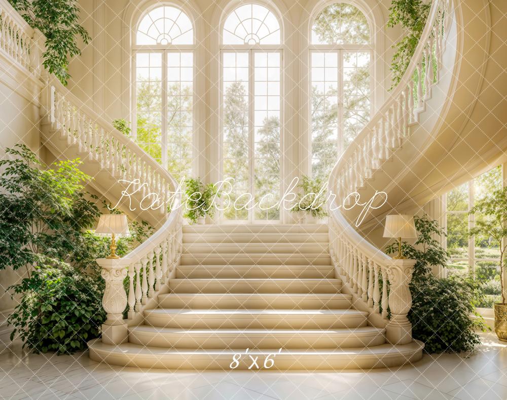 Kate Spring Elegant Cascading Stairs Backdrop Designed by Emetselch