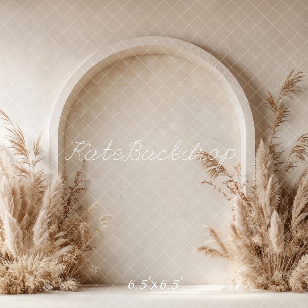 Fondo de Pampas Grass Arco Boho Diseñado por Emetselch