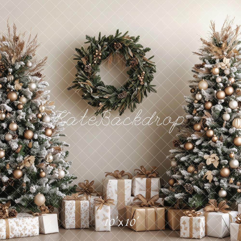 Kate Christmas Trees Wreath Gifts Backdrop Designed by Patty Roberts