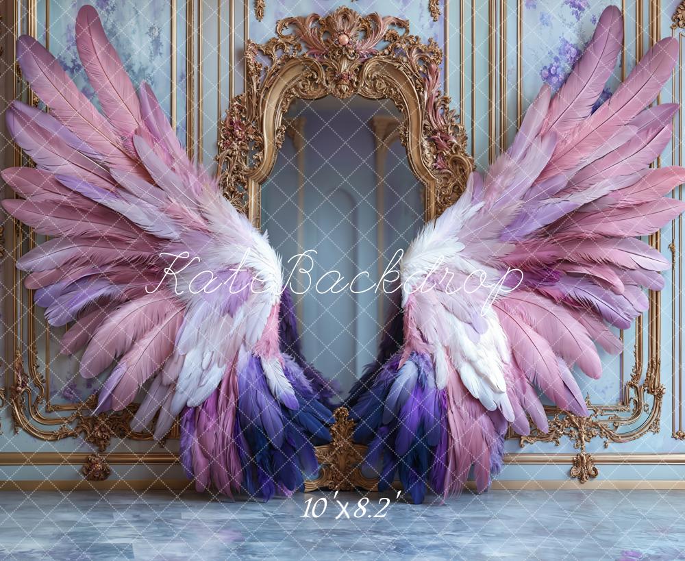 Kate Fantasy Purple Wings Mirror Backdrop Designed by Emetselch