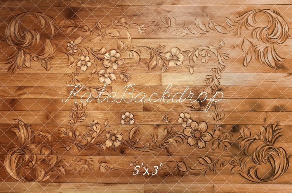 Kate Floral Wood Carving Floor Backdrop Designed by Mini MakeBelieve