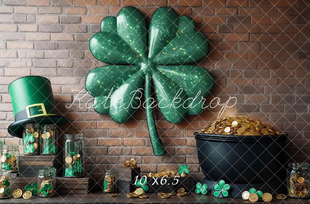 Kate St. Patrick's Day Shamrock Wall Backdrop Designed by Mini MakeBelieve