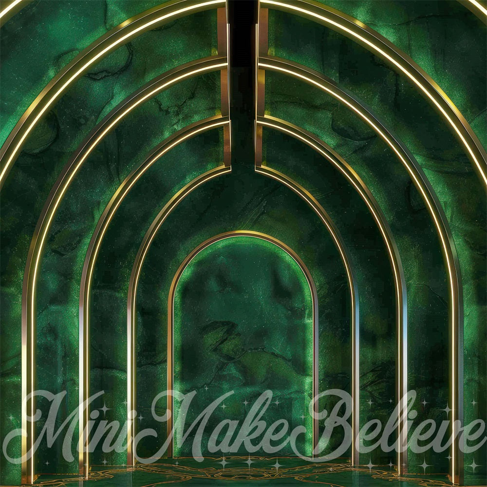 Kate Dark Green Disco Arch Backdrop Designed by Mini MakeBelieve