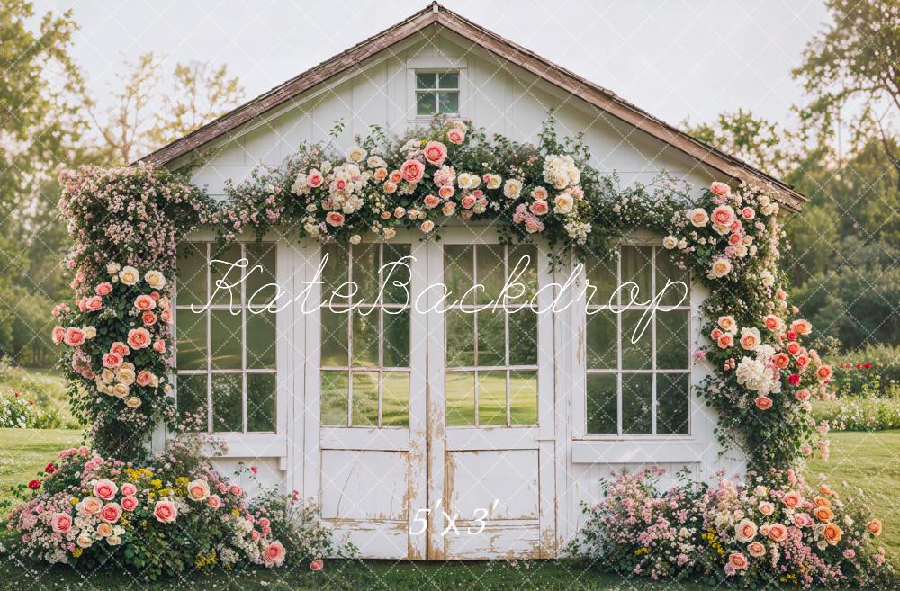 Fondo de Jardín Rústico de Flores de Primavera Diseñado por Emetselch