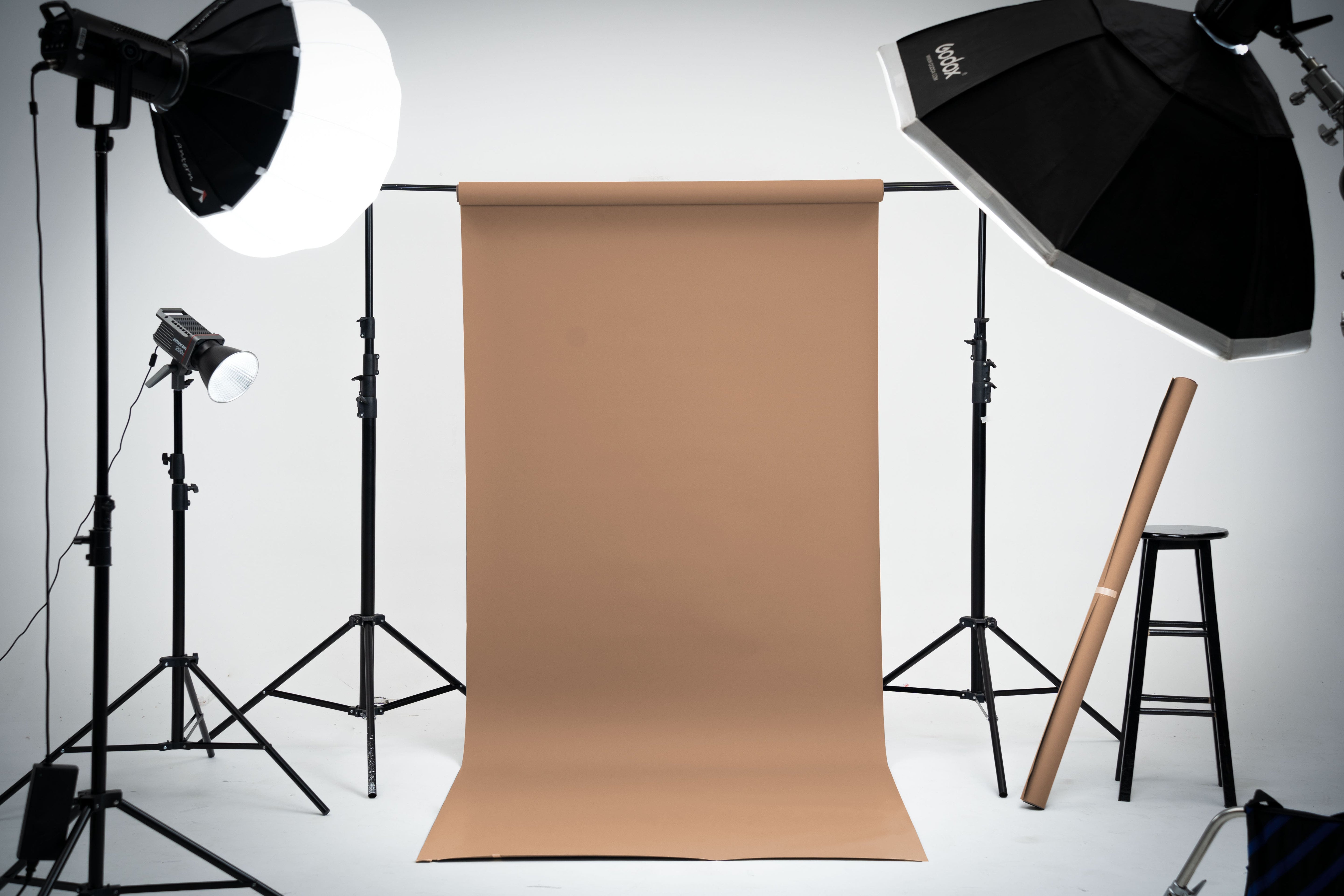 Kate Beige Seamless Paper Backdrop for Photography