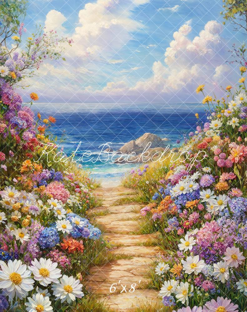 Fondo Oceánico Floral de Primavera Diseñado por Emetselch