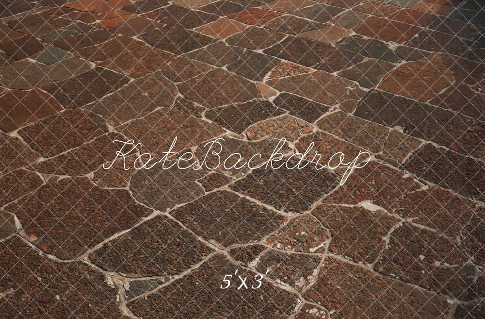 Kate Rustic Cobblestone Brown Floor Backdrop Designed by Kate Image