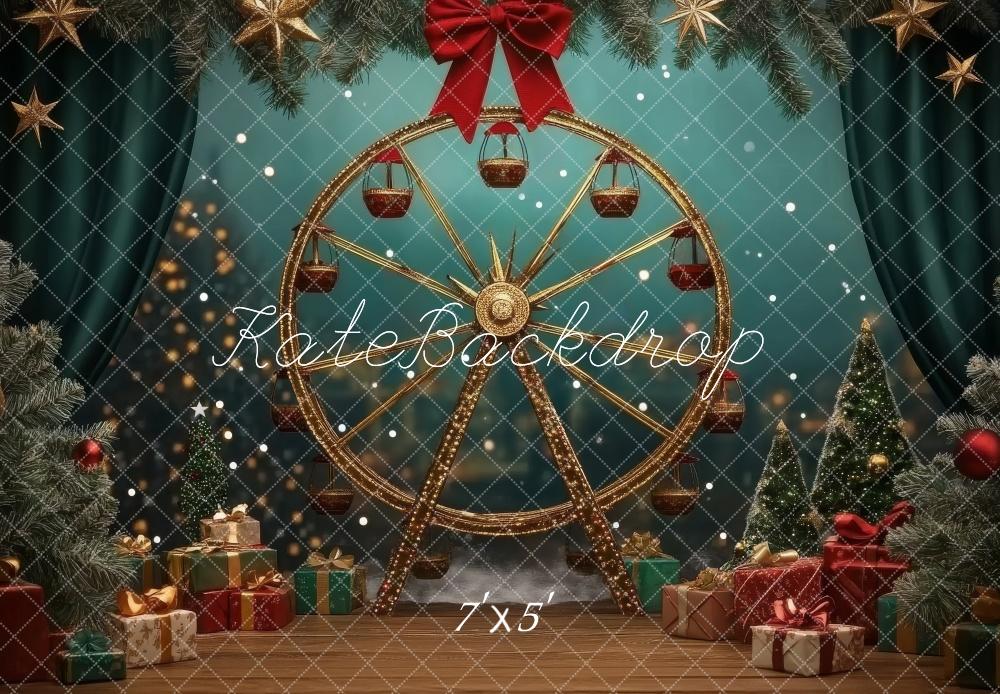 Kate Christmas Ferris Wheel Gifts Backdrop Designed by Lidia Redekopp