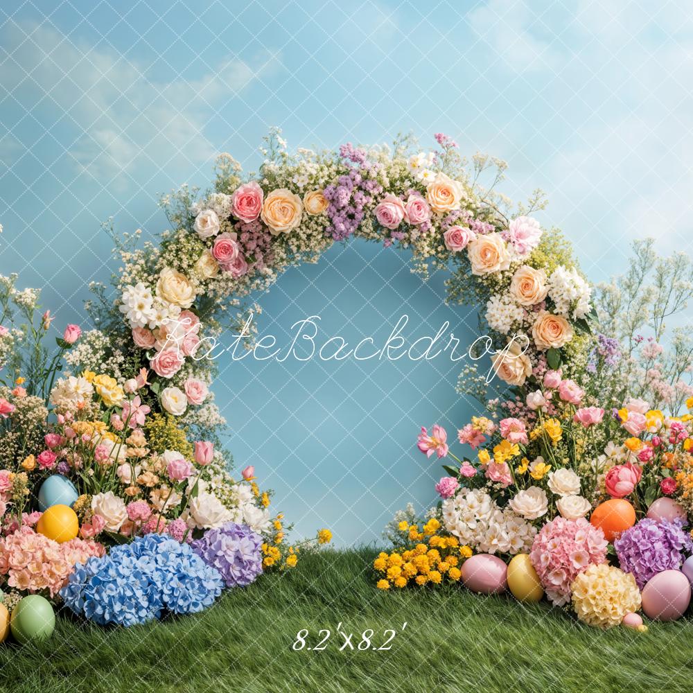 Kate Easter Flower Arch Spring Backdrop Designed by Emetselch