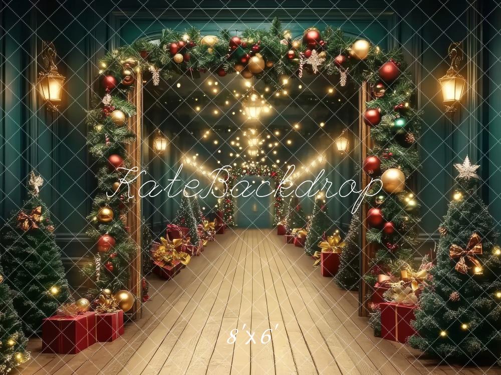 Kate Christmas Tree Garland Archway Backdrop Designed by Lidia Redekopp