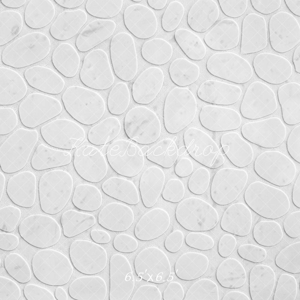 Kate White Pebble Stone Backdrop Designed by Mini MakeBelieve