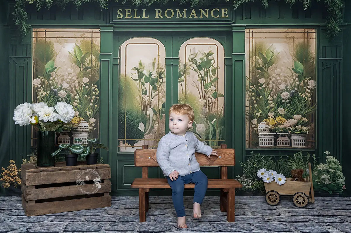 Kate Green Plant Store Romance Backdrop Designed by Chain Photography