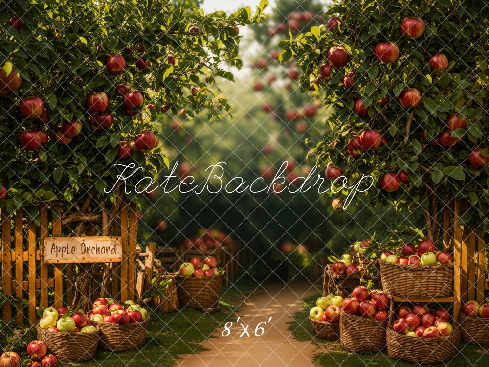 Fall Apple Orchard Foto Achtergrond Designed by Emetselch